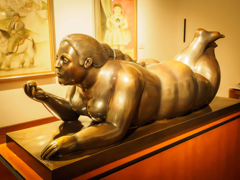 A sculpture by Botero