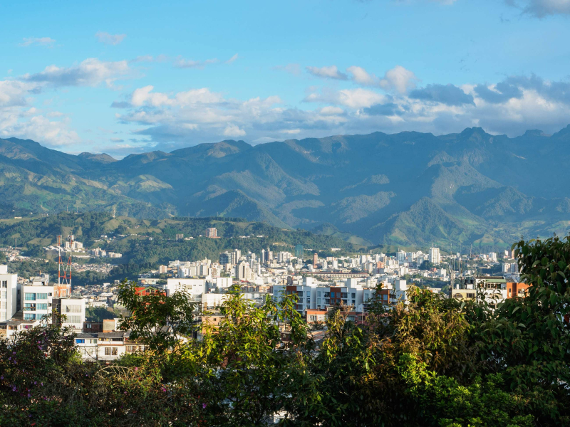 The city of Manizales, where we spent a week around New Year's