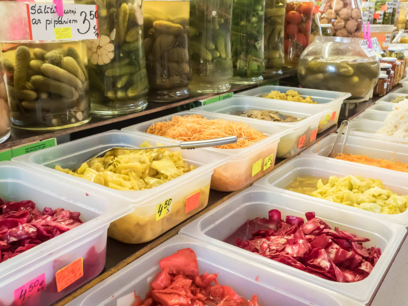There were more pickled foods than we'd ever seen in one place before