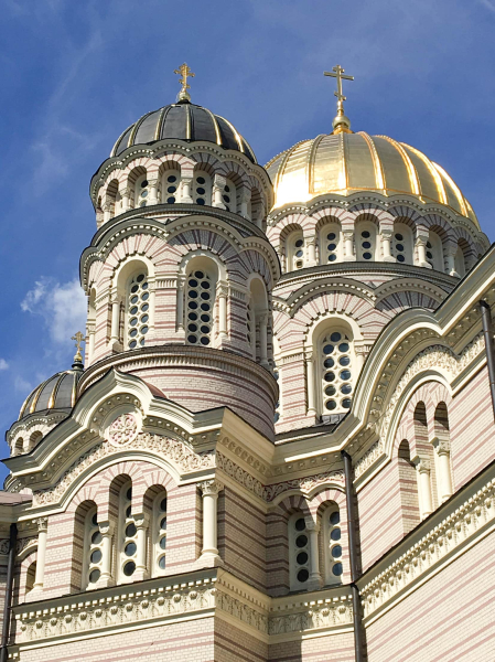 The Nativity of Christ Cathedral is Riga's most prominent Russian Orthodox church