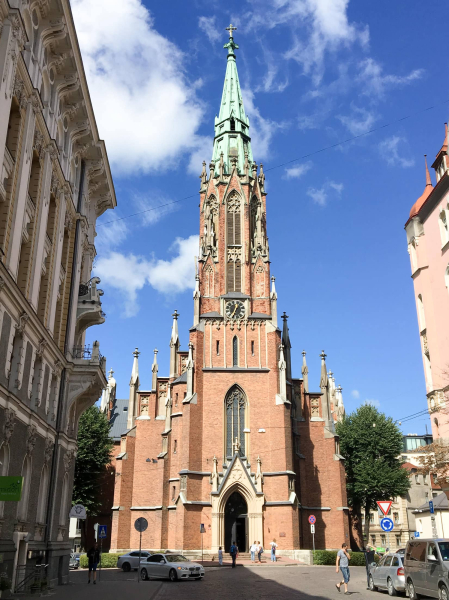 Near our apartment was the 19th-century Church of Saint Gertrude, patron saint of travelers