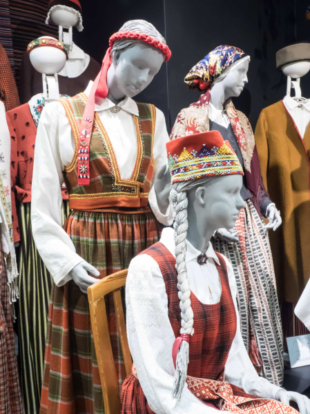 Latvians buy traditional outfits to wear at festivals and choral competitions, which are a national passion