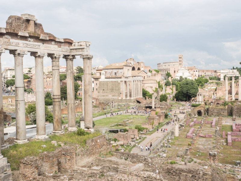 The Forum was the center of ancient Rome