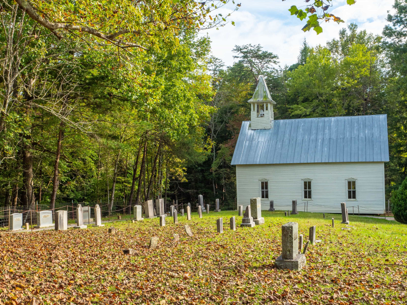 Baptist church from 1887 in Cades Cove