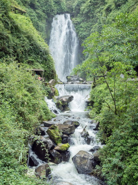 Peguche waterfall near Otavalo