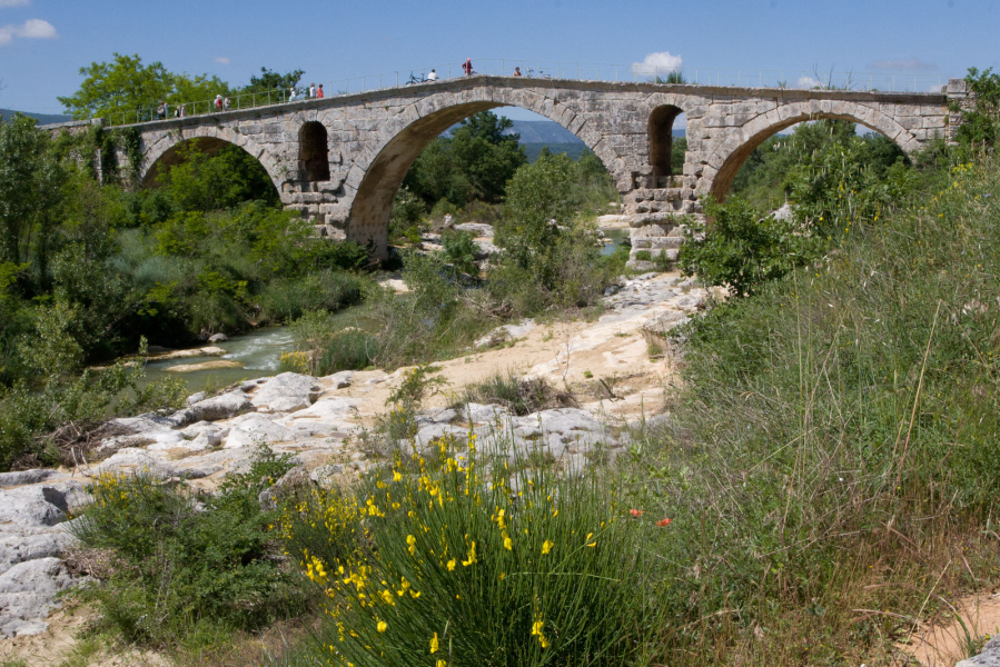 An ancient Roman bridge, Pont Julien, near Bonnieux