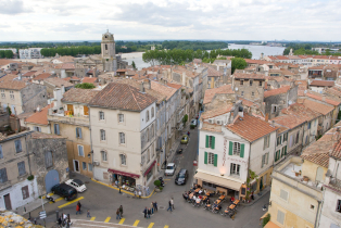 The rooftops of Arles, a wonderful small city in southern France next to the Rhone River