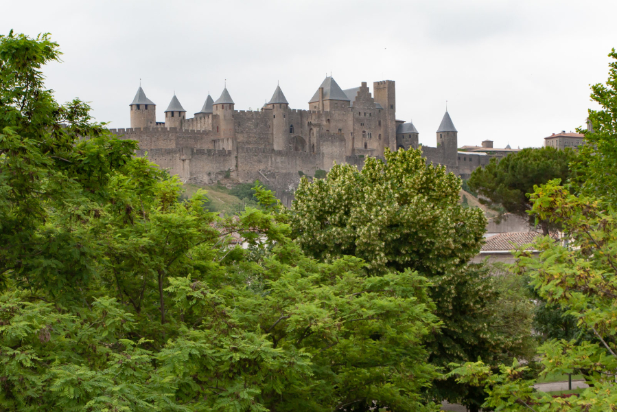 80 km east of Toulouse is the medieval fortress of Carcassone