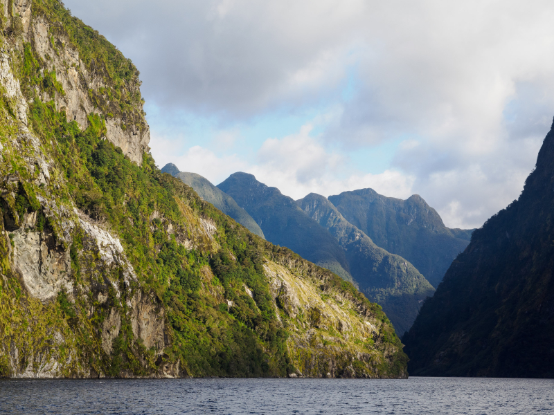We took an overnight cruise in Doubtful Sound, a 25-mile-long fjord in Fiordland National Park on the South Island