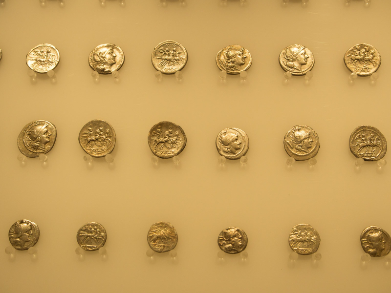 Ancient silver coins found in Agrigento