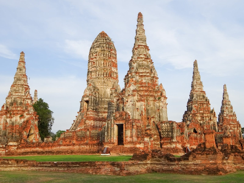 Wat Chaiwatthanaram was modeled on Angkor Wat in Cambodia