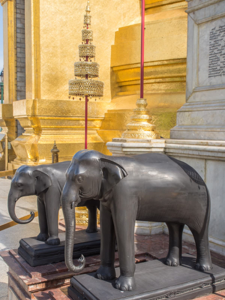 Memorial to former Thai kings' favorite elephants