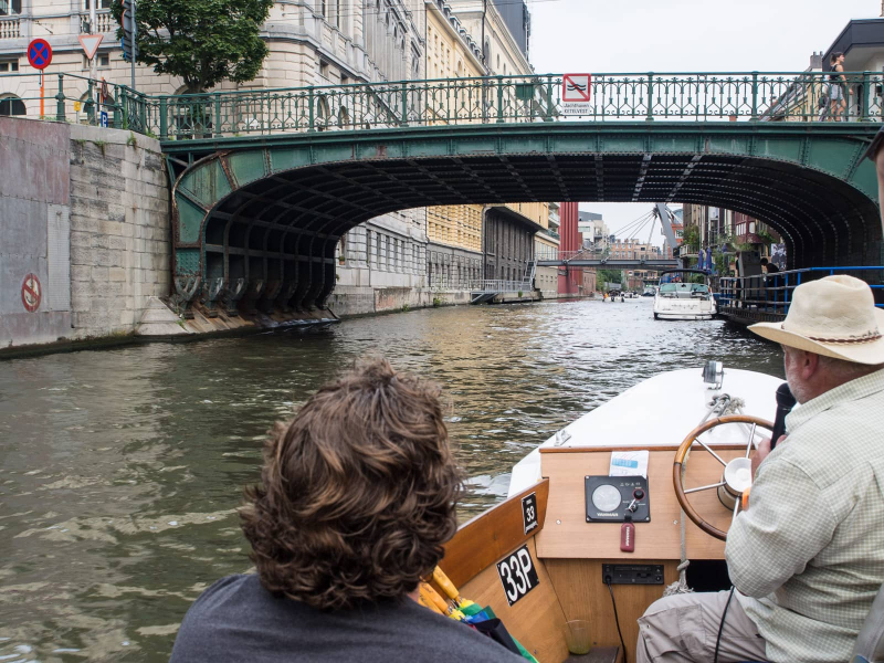 Crisscrossed by rivers and canals, Ghent is a good place to see by boat