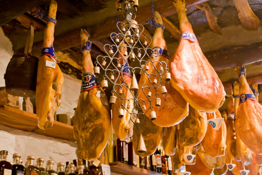 One of the region's main products--jamon.