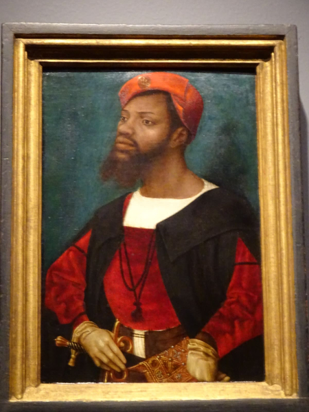 One of the few Renaissance portraits of Africans (an archer in the bodyguard of Emperor Charles V)