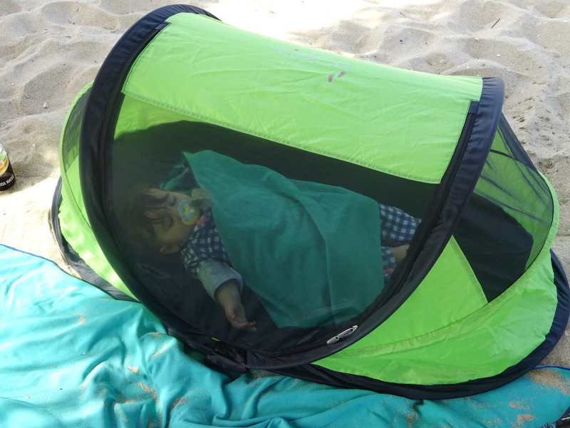 Francesca's little pop-up sun tent