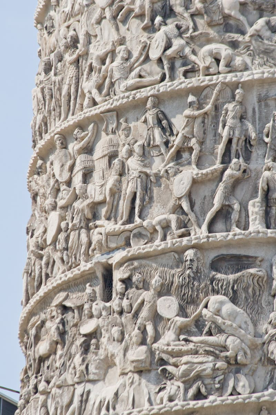 Detail of the column of Marcus Aurelius