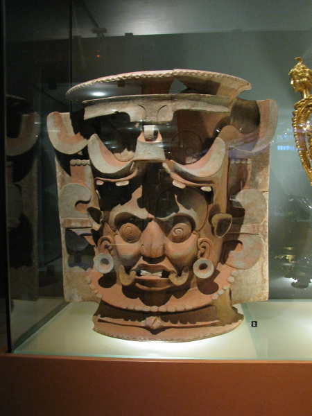 Old Mayan pottery on display at the Casa Santo Domingo Museum