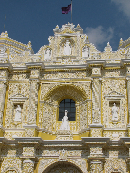 The 18th-century La Merced church, which looks like a lemon wedding cake with elaborate icing