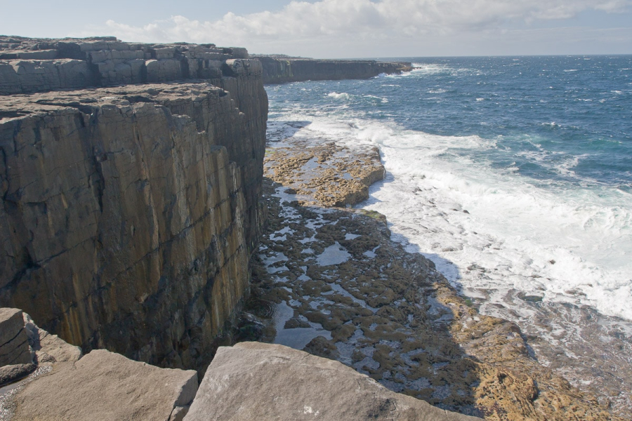 The tall cliffs on the south side of Inishmaan