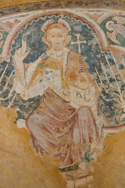 A 13th-century fresco in the St. Etienne cathedral