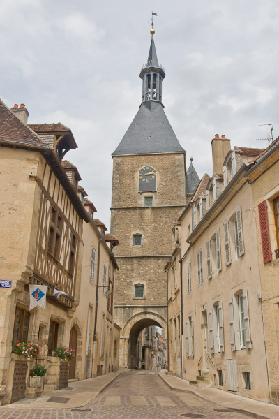 Avallon's 15th-century clock tower