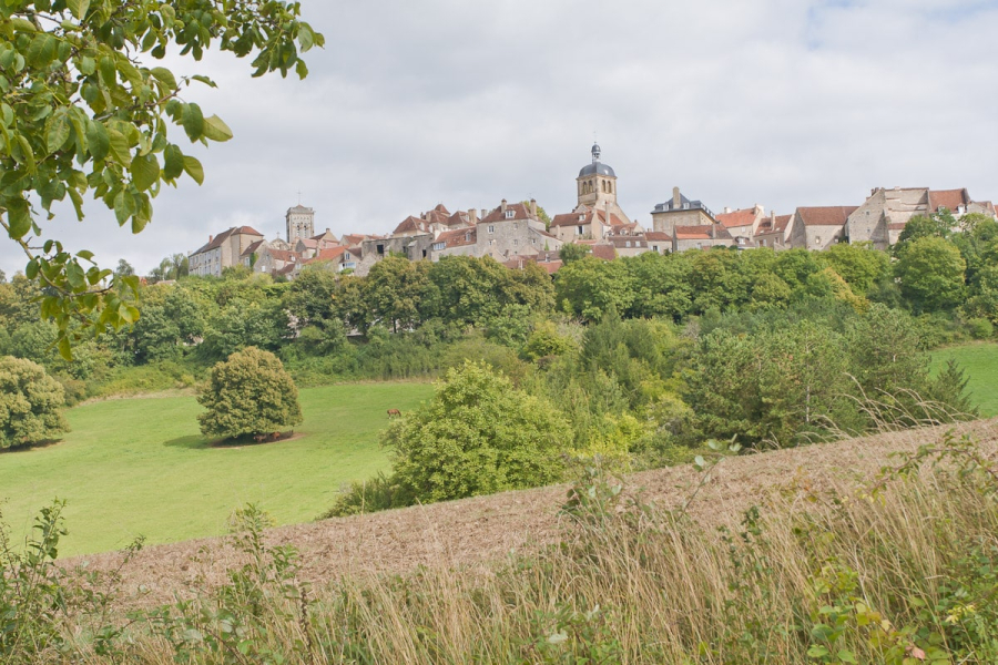 "A city that is set upon a hill cannot be hid": The tiny hilltop village of Vezelay, with its immense basilica of Ste. Madeleine, has been a magnet for pilgrims since the 9th century