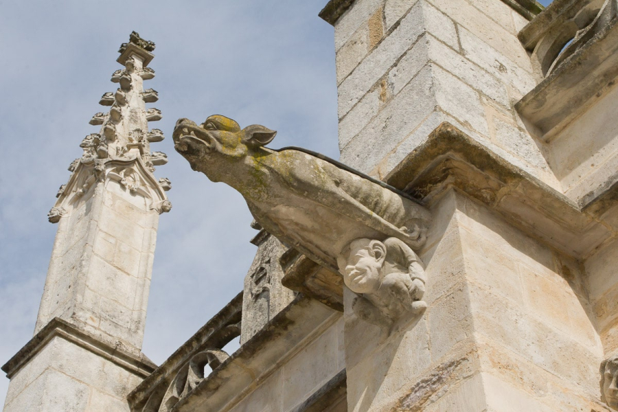 Gargoyles on the church of Saint Pere