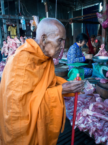 A very old monk whom Melissa encountered in the market