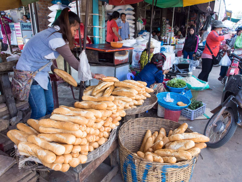 Thank the French colonists for introducing baguettes to Cambodia