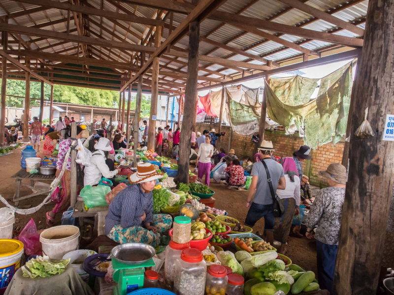 A smaller market in a country town
