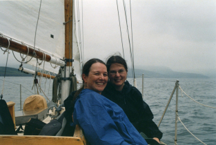 Aboard a whale-watching ship off the northern end of Cape Breton Island, Nova Scotia, in 2004