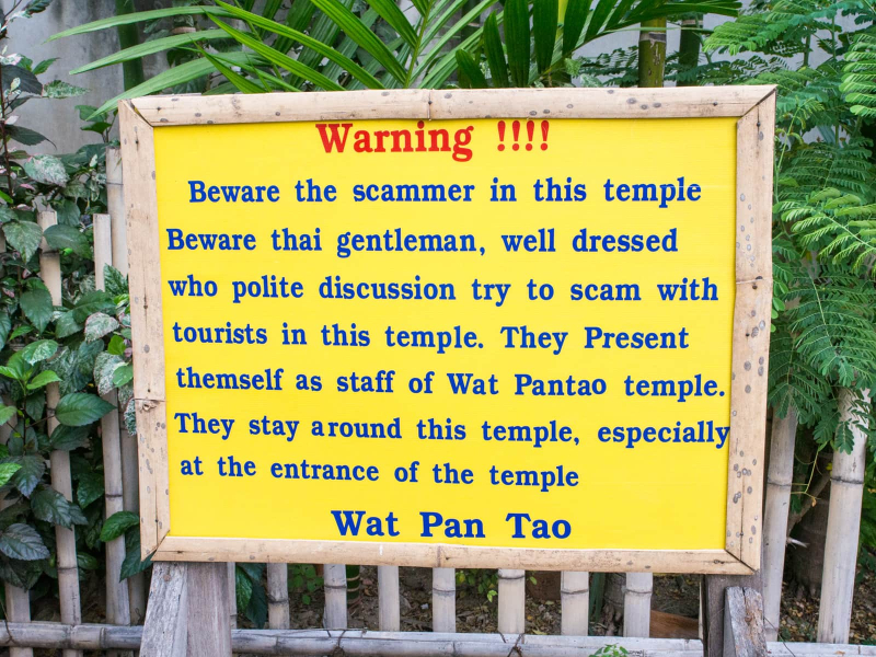 This sign at another temple was a lot easier to figure out