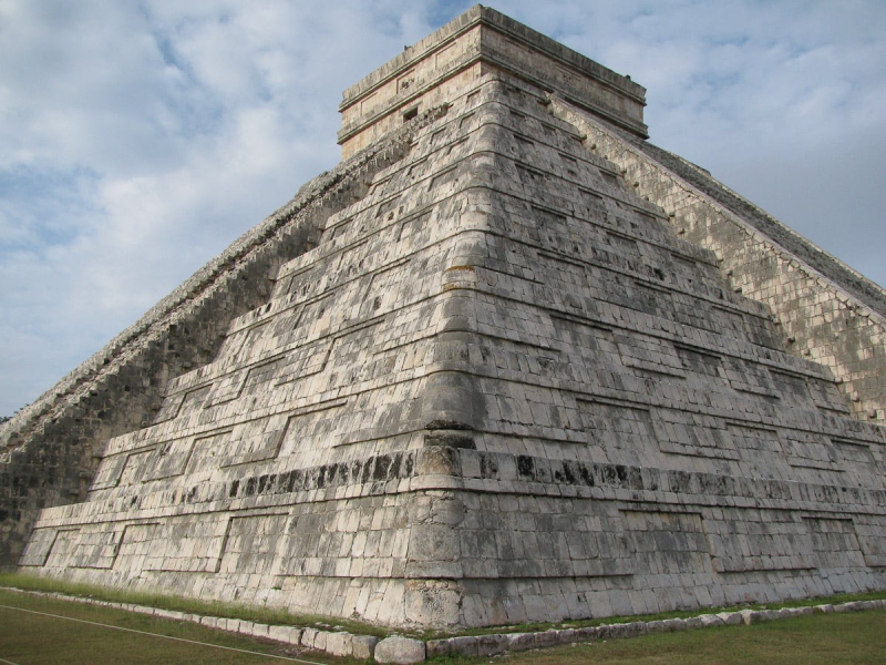 The main temple at Chichen Itza, one of the largest Mayan cities in Mexico, which flourished from about 700 to 1,000 AD