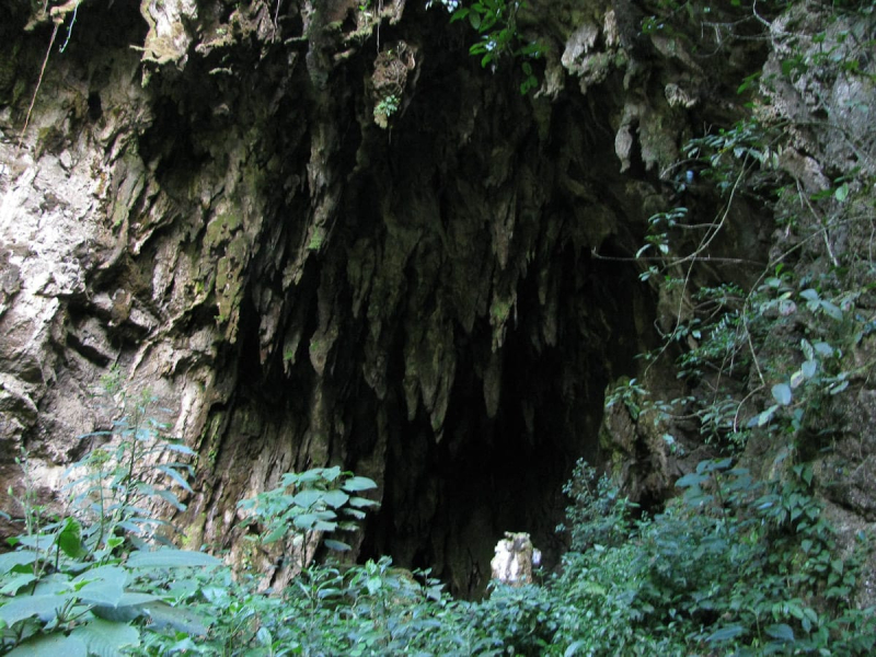 The property includes a large cave, which local villagers use for religious ceremonies