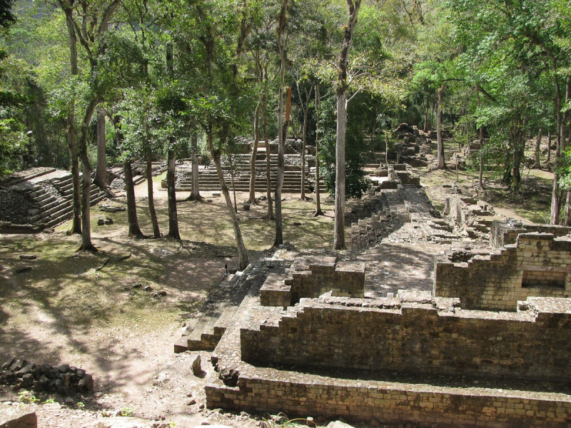 Ruins of Copan, a city-state at the southern edge of the Maya world whose golden age lasted from roughly 400 to 800 AD