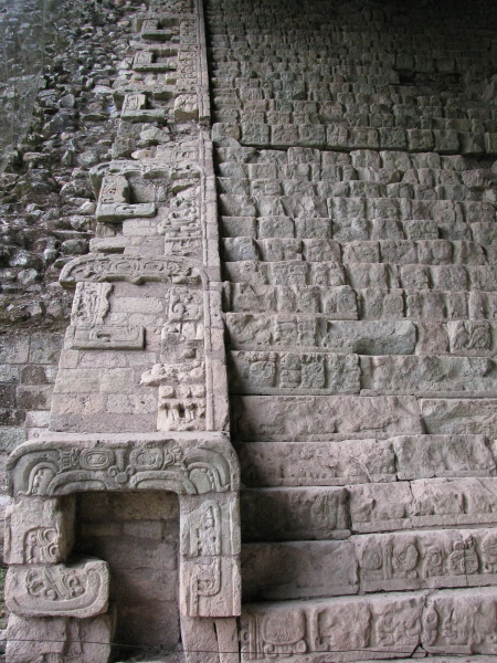 In this amazing staircase, each stone is carved with hieroglyphs, making the entire stairway one giant text