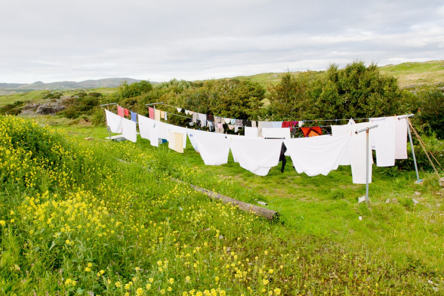 A beautiful place to dry the hostel's endless laundry