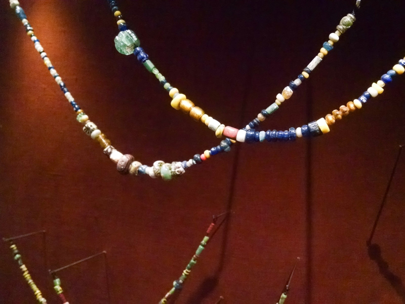 Glass beads from the Viking era found around Ribe
