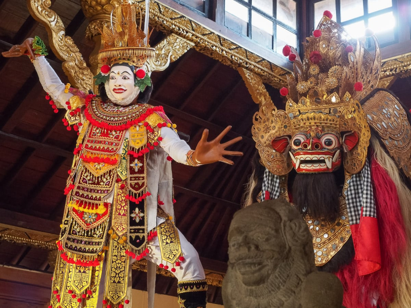 Costumes for traditional Balinese dances at the National Museum