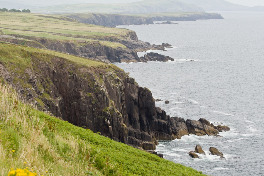 Beyond Dingle town, the coast gets more rocky