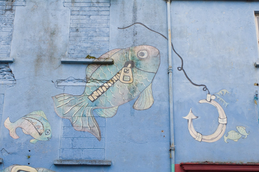 A fishy mural