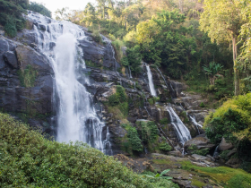 A waterfall on the flanks of Doi Inthanon, Thailand's highest mountain