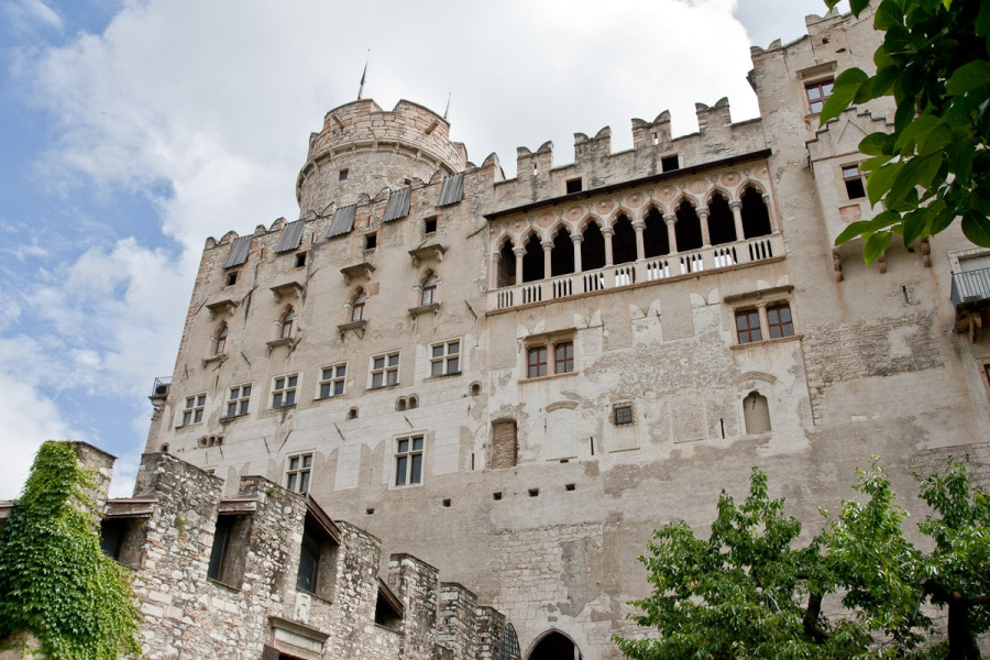 The gateway to the Dolomite region is the picturesque old town of Trento, which boasts this wonderful 13th-15th century castle