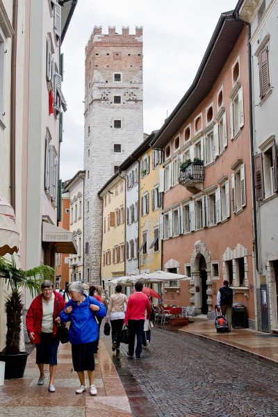 Trento's medieval streets (rainy, like everywhere else this May and June)