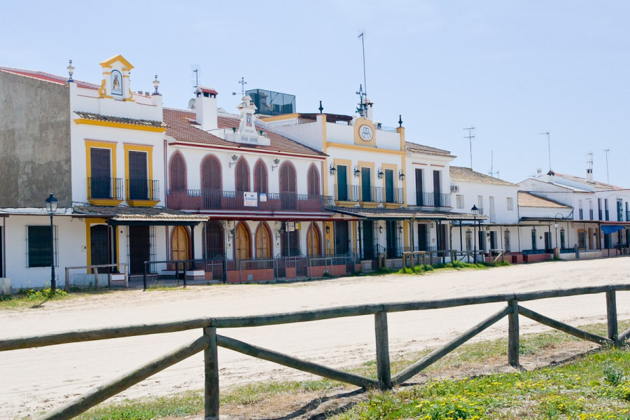 Most of El Rocio is a ghost town, with the houses only used during the annual pilgrimage