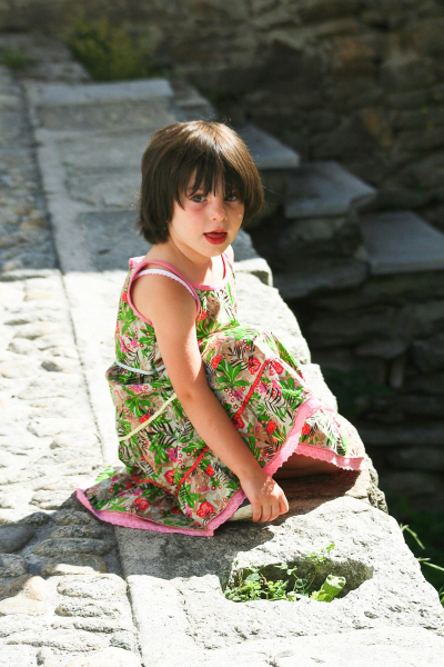 A little girl we saw playing in Soglio