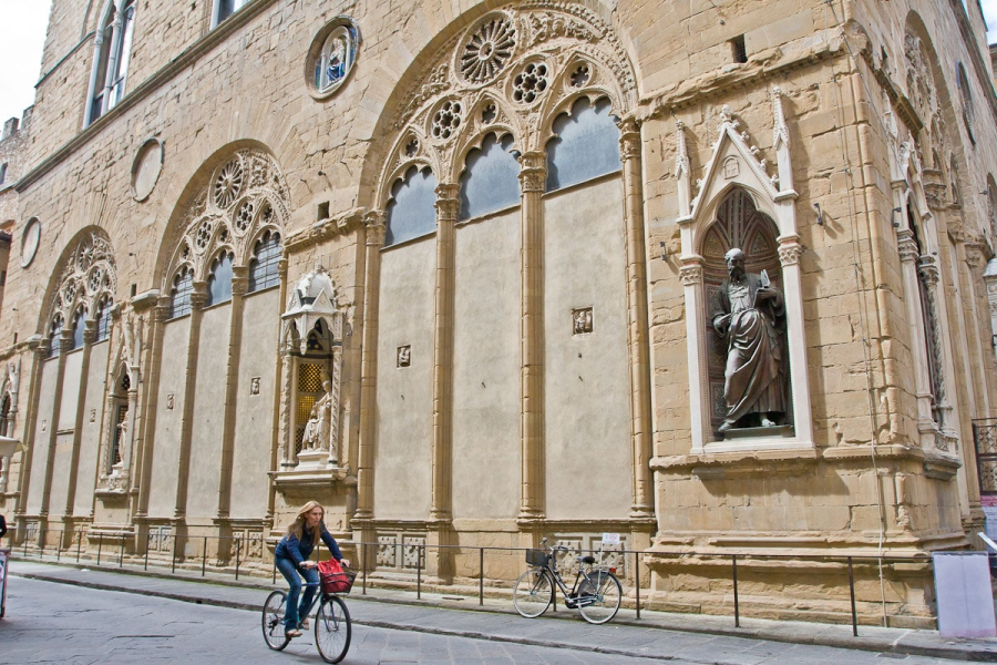 Each major guild donated a statue of its patron saint for the exterior of the 1380 Orsanmichele church