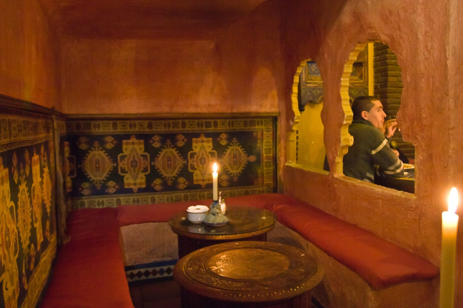 Interior of "Kasbah," a teahouse in the Albaicin.