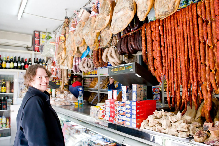 Andalucia's specialty: more kinds of ham (jamon) and sausage than you can imagine.